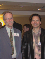 Shea Ferring with Space Grant Associate Director Tom Sharp at the 2010 Alumni Night.