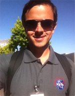 Erick Hinkson sporting his NASA AMES polo shirt.